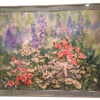 Margaret Cottingham Signed & Framed Watercolor