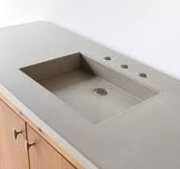 Concrete Vanity Top with Integral Sink