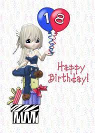 18th birthday animation meme ! 18th Birthday Girl Card Ad Sponsored Birthday Card Girl 18th Birthday Cute Birthday Cards Girl Birthday
