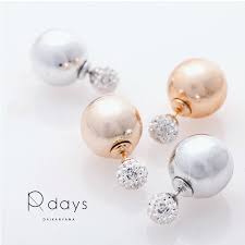 楽天市場 6mmパヴェボール メタリックダブルピアス r days スワロフスキー swarovski メタリックパールキャッチ パヴェボール ピアス パーティー キラキラ ゆうパケット 送料無料 アクセサリー ピアス レディース r days代官山 アールデイズ ダブルピアス ピアス