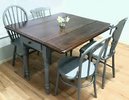 Vintage Drop Leaf Dining Table 4 Chairs Extending Victorian Rustic Shabby Chic Small Kitchen Tables Dining Table Upcycle Shabby Chic Kitchen