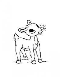 Free printable rudolph coloring page: Coloring Pages For Kids Rudolph Drawing With Crayons