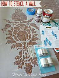 Most latex and acrylic paints work great. How To Stencil A Wall