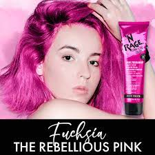 N rage hair dye pink. Amazon Com N Rage Demi Permanente Hair Color Feisty Fuchsia Beauty