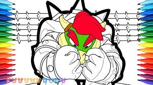 Dry bowser mario coloring pages. How To Draw Mario Odyssey Mario Vs Bowser 48 Drawing Cartooning Coloring Pages For Kids Youtube