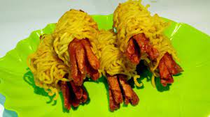 Resep Sosis Gulung Mie Cara Membuat Sosis Gulung Mie Youtube