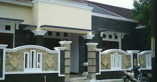 Desain Keramik Batu Alam Untuk Dinding Depan Rumah Minimalis Compound Wall Design House Outside Design House Gate Design