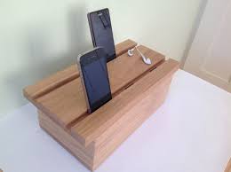 Solid Oak Multiple Docking Station For Iphone Ipad Dock Etsy Docking Station Wooden Docking Station Iphone Charging Station
