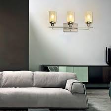 Or if my gold is brushed, i like a polished nickel to complement it. Sivilynus 3 Lights Bathroom Light Fixtures Brushed Nickel Vanity Lights For Bathroom Sconces Wall Lighting With Clear Glass Shade For Hallway Kitchen Bedroom Living Room Pricepulse