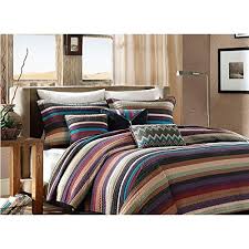 Shop over 300 top turquoise bedding and earn cash back all in one place. Dh 6 Piece Tan Red Turquoise Blue Southwest Coverlet King Set Southwestern Bedding Stripes Colorful Native American Colors Striped