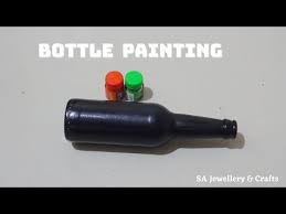 That's what the decors are about, right? Easy Glass Bottle Painting For Beginners Bottle Painting Ideas Painting With Oil Paints