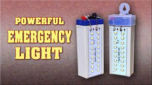 How To Make A Powerful Rechargeable Led Emergency Light At Home Diy Homemade Led Light Lamp Youtube