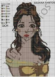 Princess Belle Princesas Ponto Cruz A Bela E A Fera