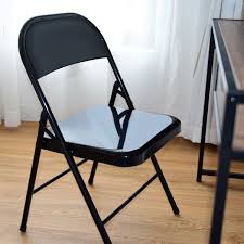 Set Of 4 Steel Frame Heavy Duty Armless Folding Chairs Folding Chair Chair Soft Chair