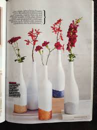 Diy Vase Weinflaschen Mit Farbe Uberziehen Weinflasche Herzstuck Basteln Mit Flaschen Weinflaschen Basteleien