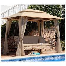 Acquista i cuscini caleffi in tutta sicurezza sul sito! Bagno Italia Arredo Arredi Per Esterno Gazebo Con Dondolo In Ferro Con Tende E Cuscini In Poliestere Color Ecr Moderno Esterni Eprice