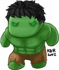 Hulk Chibi Arte Super Heroe Batman Caricatura Superheroes Dibujos