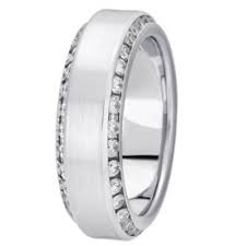 Channel Set Beveled Edge Diamond Band Platinum Diamond Wedding Bands Mens Diamond Wedding Bands Black Diamond Wedding Bands