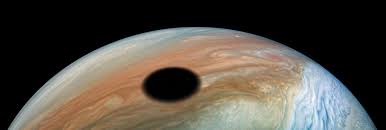 However, jupiter still appears fairly bright due to its size, and is the 4th brightest other than the sun, jupiter is the largest emitter of heat in the solar system. Io S Shadow On Jupiter During Perijove 22 The Planetary Society