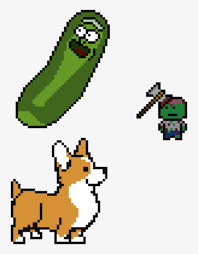 Maybe you would like to learn more about one of these? Pickle Rick Corgie Axe Head Zombie Corgi Cross Stitch Pattern Free Transparent Png Download Pngkey