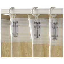 Ikea Syrlig Curtain Ring With Clip And Hook White Curtains With Rings Curtain Rings With Clips Ikea Curtain Rods