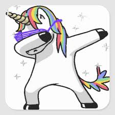 Dabbing Unicorn Square Sticker Zazzle Com In 2020 Unicorn Drawing Unicorn Pictures Unicorn Stickers