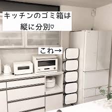 ちょび節約 on instagram キッチンのゴミ箱は 縦に分別 nanako original living さんの投稿をご紹介 キッチンのゴミ箱 キッチ ゴミ箱 キッチン インテリア 収納 キッチン ゴミ箱 収納
