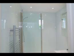 I'm a freelance writer and design enthusiast who believes the best design is collected, not but how do you feel when glass walls are used to enclose the bathroom? Bathroom Glass Wall Cladding Creoglass Design Modern Kitchen Glass Splashbacks 01923 819 684 Youtube
