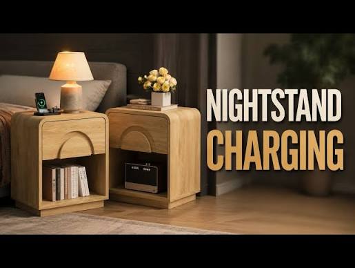 Best Nightstand With Charging Station 2026: Top 10 Bedside Tables for Overnight Charging - YouTube