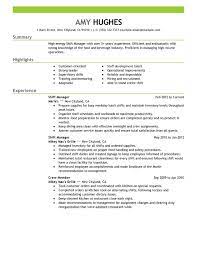 Fast food customer service resume. Shift Manager Resume Examples Myperfectresume