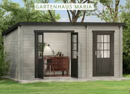 Pultdach Gartenhaus Maria Iso Mit Anbau Gartenhaus Pultdach Gartenhaus Pultdach