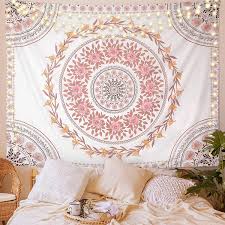 If you are looking for a style that you can truly make your own, bohemian design might be for you. Amazon Com Fly Spray Mandala Tapestry Aesthetic Boho Tapestry Wall Hanging Pink Floral Medallion Tapestries Bohemian Wall Art Hippie Decor For Bedroom Living Room Dorm Home Kitchen