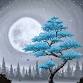 Paint Nite: Teal Bonsai Among the Misty Pines event in Seagrave, ON