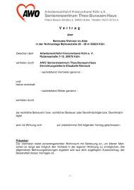 Unser beratungsteam hilft ihnen kostenfrei und unverbindlich unter der telefonnummer: Vertrag Awo Koln Ehrenfeld