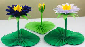 For this frosted paper lotus flower, we used paper papers metallic text weight paper. Lotus Flower Craft Lotus Flower With Paper Paper Crafts For School Diy Paper Lotus Flower Youtube