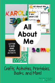 Arts and crafts at this age are a magnificent way to let the child's creativity and imagination soar. All About Me Ideas And Activities For Preschool Preschool Inspirations
