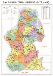 Bản Đồ Hành Chính Huyện Ba Vì Thành Phố Hà Nội - Cửa Hàng Bán Bản Đồ Map  Design