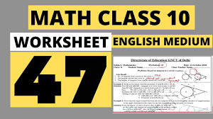 Tenth grade (grade 10) math worksheets, tests, and activities. Pin By Academic Excellence In School On Class 10 Maths Worksheet Solution Math Worksheet Class Teacher Math