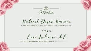 Amazing premiere pro templates with professional graphics, creative edits, neat project organization, and detailed, easy to use tutorials premiere pro motion graphics templates give editors the power of ae motion graphics, customized entirely within premiere pro, adobe's popular film editing program. Video Undangan Digital Adobe After Effect Wedding Invitation Youtube