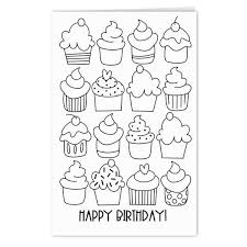 They're gorgeous designs, and once colored in these sweet pictures will make a lovely gift to give to parents, grandparents, sisters, brothers, and friends. Happy Birthday Card Printable Coloring Page Digital Card In 2021 Happy Birthday Cards Printable Happy Birthday Coloring Pages Birthday Card Printable