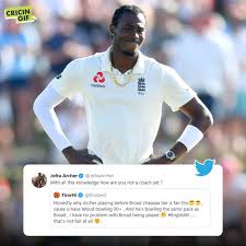Share the best gifs now >>>. Cricingif On Twitter Should England Have Opted For Stuartbroad8 Ahead Of Jofra Archer Jofraarcher Doesn T Agree With Tino Best There Engvwi Cricketforall Https T Co 0t5gtmgzds