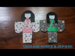 Cara Melipat Origami Boneka Jepang Washi Ningyo Versi 1 Youtube Origami Washi Jepang