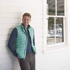 Layer A Puffer Vest Over A Performance Quarter-zip For Added Warmth Peter Millar Mens Golf Jackets Mens Luxury Fashion Outerwear Sweater