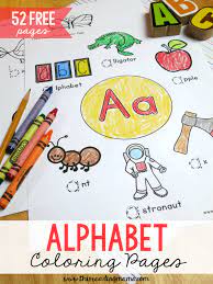 It's fun to learn the alphabet! 52 Free Alphabet Coloring Pages Trace Color