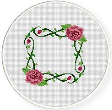 Find patterns for kids, adults, and home. Rose Frame Cross Stitch Pattern Daily Cross Stitch