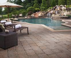 Backyard landscaping ideas with interlocking pool deck. How To Landscape Around An Inground Pool Install It Direct