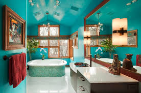 This color is absolutely perfect for bathroom. Turquoise Bathrooms Timeless And Captivating Interior