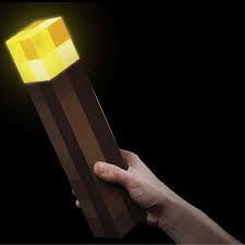 Show your love for minecraft with this amazing led lamp that will look great in a bedroom, gaming den, or man cave. Minecraft Brownstone Torch Lamp 11 5 Inch Led Night Light Crazy Sales