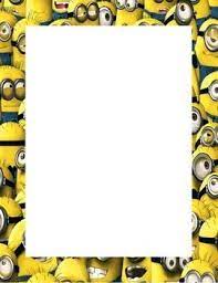 We've got wallpaper borders for every room, with iconic characters, illustrated designs. Minion Themed Print Out Border Page Minions Papercraft Printable Scrapbook Paper