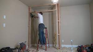 The average cost to build a closet in a home can be calculated by using the size of the closet, the materials you intend to use & the placement of the are you looking to add more space in your home but don't know where to start? How To Build A Closet Frame Bedroom Closet Part 1 Stroim Kladovku Youtube